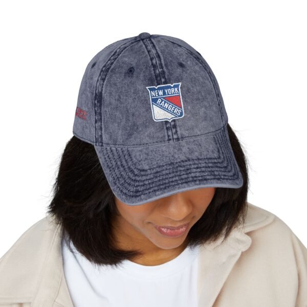 New York Rangers Embroidered Logo on Vintage Cap - Image 19