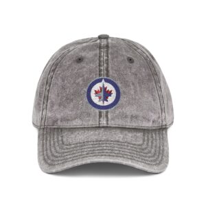 Winnipeg Jets Embroidered Logo on Vintage Cap
