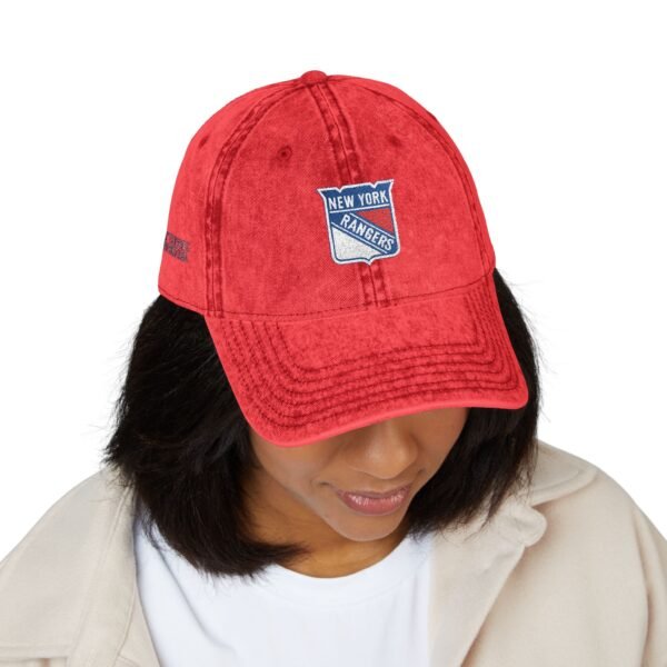 New York Rangers Embroidered Logo on Vintage Cap - Image 15