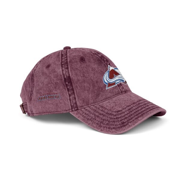 Colorado Avalanche Embroidered Logo on Vintage Cap - Image 22