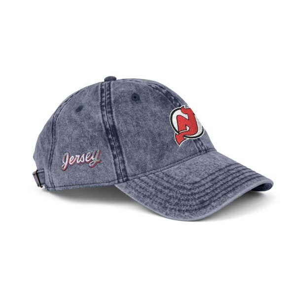 New Jersey Devils Embroidered Logo on Vintage Cap - Image 22