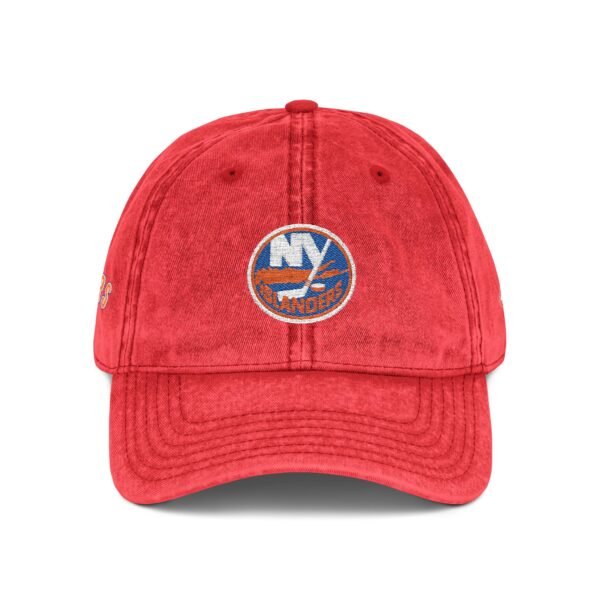 New York Islanders Embroidered Logo on Vintage Cap - Image 12