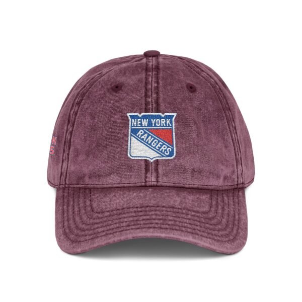 New York Rangers Embroidered Logo on Vintage Cap - Image 24