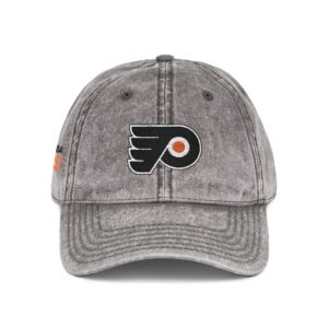 Philadelphia Flyers Embroidered Logo on Vintage Cap