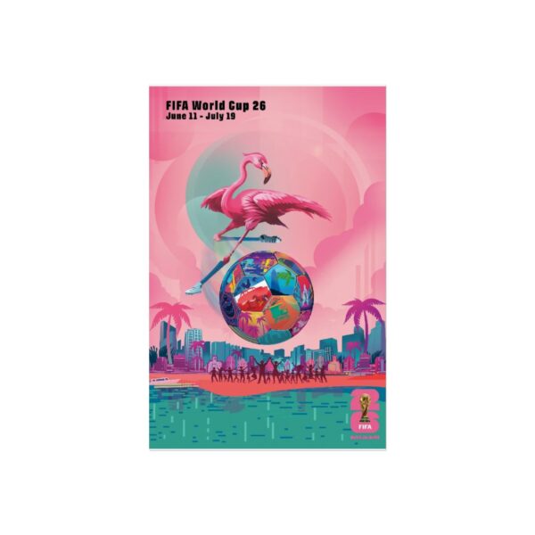 2026 World Cup Miami Host City Fine Art Poster
