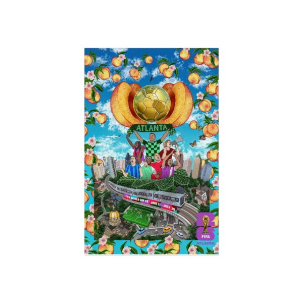 2026 World Cup Atlanta Host City Fine Art Poster
