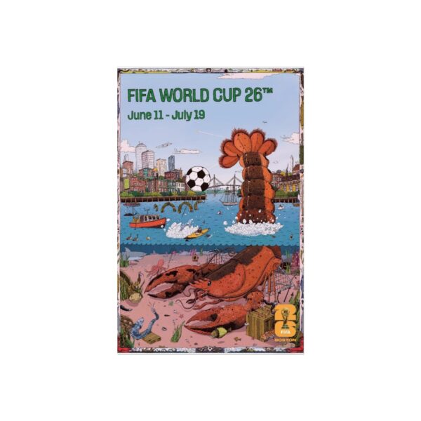 2026 World Cup Boston Host City Fine Art Poster