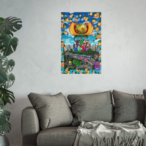 2026 World Cup Atlanta Host City Fine Art Poster - Image 2
