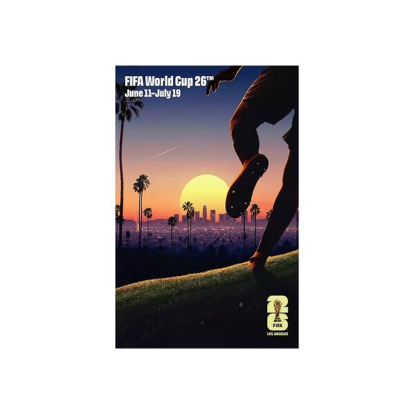 2026 World Cup Los Angeles Host City Fine Art Poster