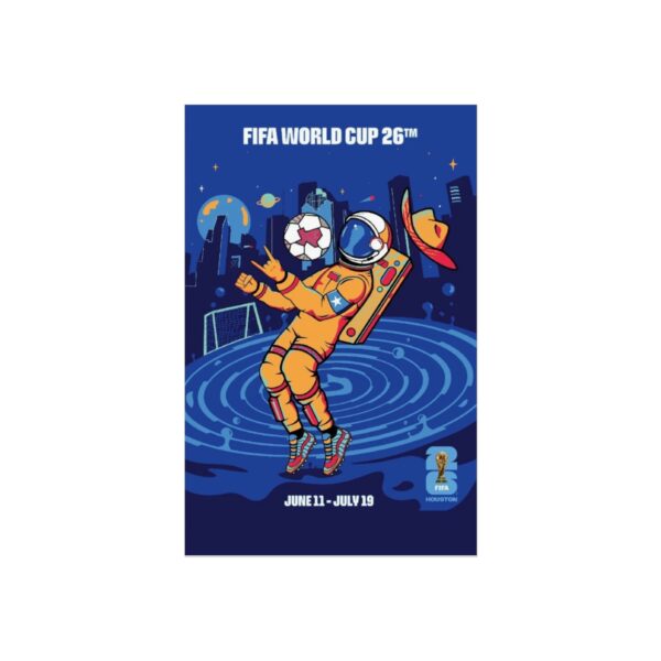 2026 World Cup Houston Host City Fine Art Poster