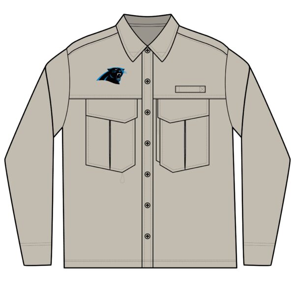 Carolina Panthers Men's Long Sleeve Eddie Bauer Performance Fishing Shirt