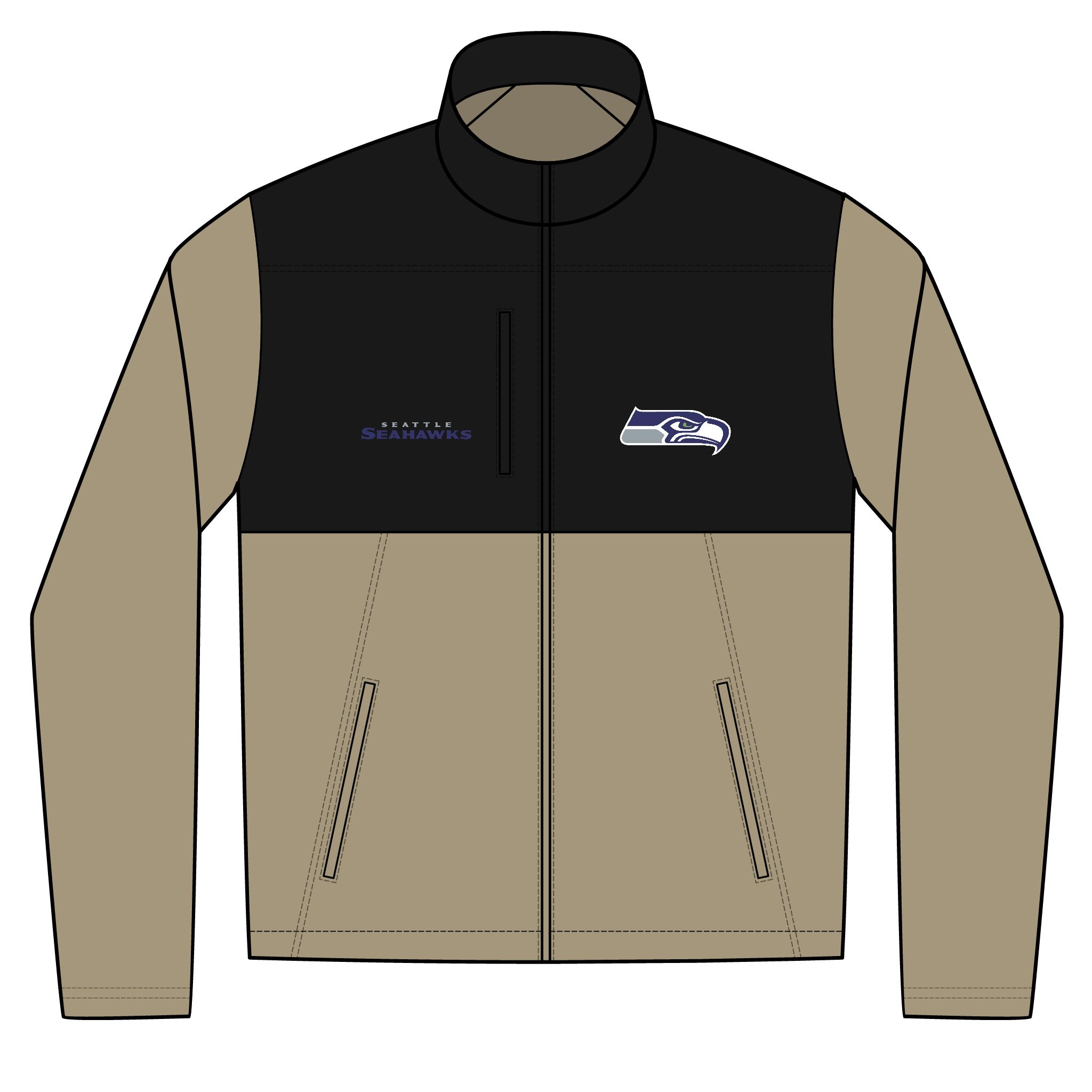 Seattle Seahawks Unisex Realtree® Atlas Colorblock Soft Shell (Embroidery) - Image 2