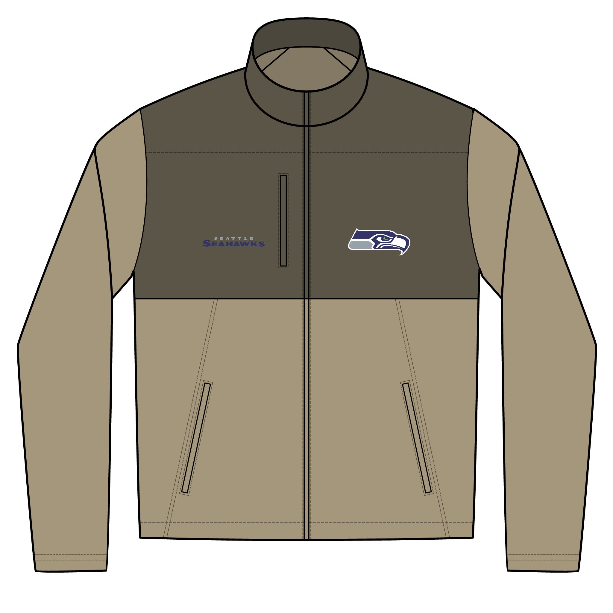 Seattle Seahawks Unisex Realtree® Atlas Colorblock Soft Shell (Embroidery)