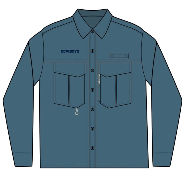 Dallas Cowboys Men's Long Sleeve Eddie Bauer Performance Fishing Shirt - Image 2