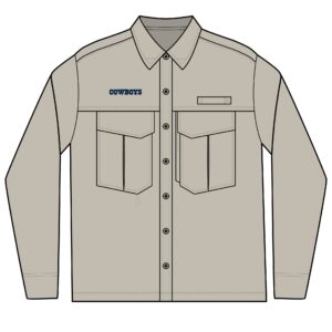 Dallas Cowboys Men's Long Sleeve Eddie Bauer Performance Fishing Shirt