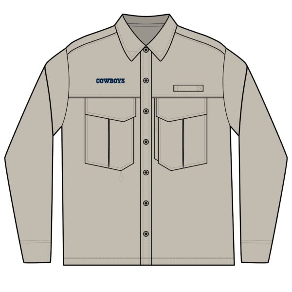 Dallas Cowboys Men's Long Sleeve Eddie Bauer Performance Fishing Shirt