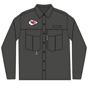 Kansas City Chiefs Men's Long Sleeve Eddie Bauer Performance Fishing Shirt