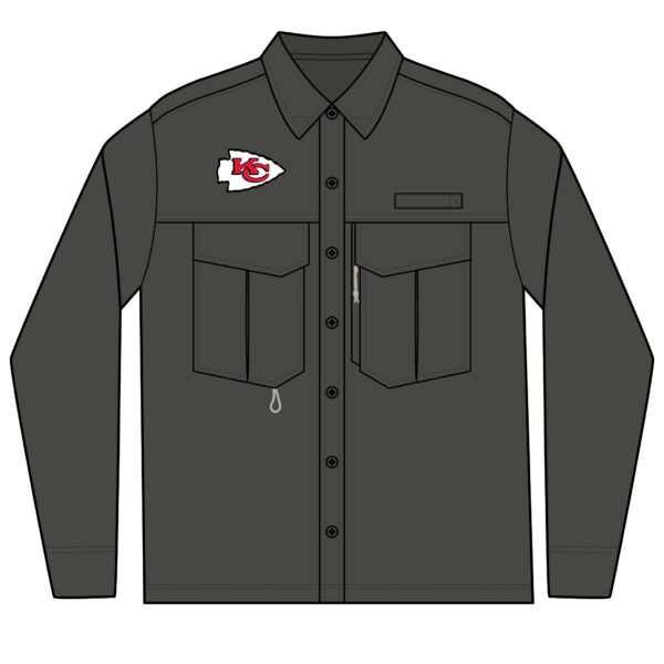 Kansas City Chiefs Men's Long Sleeve Eddie Bauer Performance Fishing Shirt
