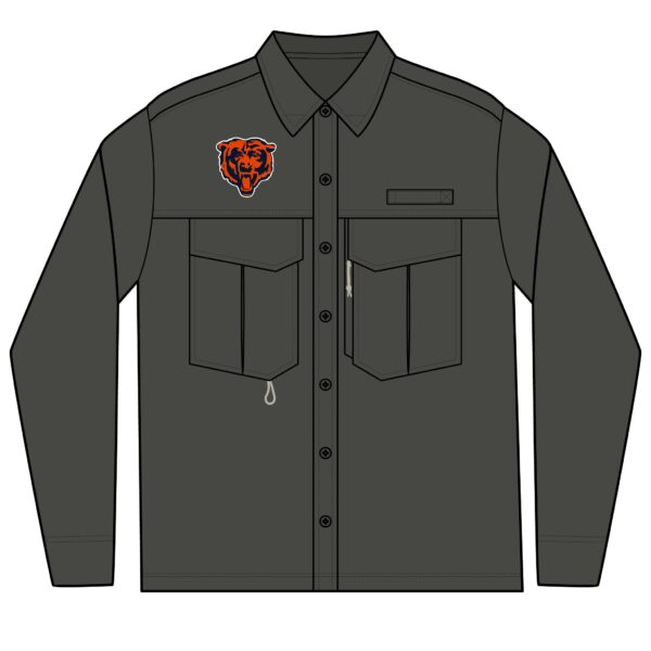 Chicago Bears Men's Long Sleeve Eddie Bauer Performance Fishing Shirt - Image 2