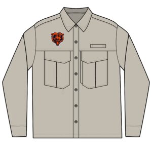 Chicago Bears Men's Long Sleeve Eddie Bauer Performance Fishing Shirt