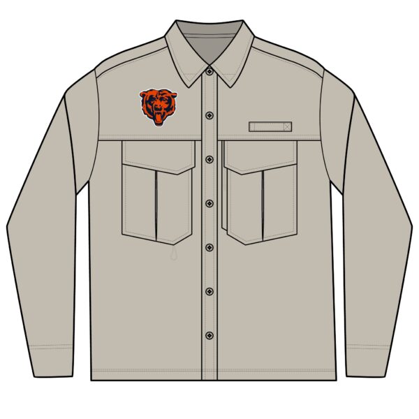 Chicago Bears Men's Long Sleeve Eddie Bauer Performance Fishing Shirt