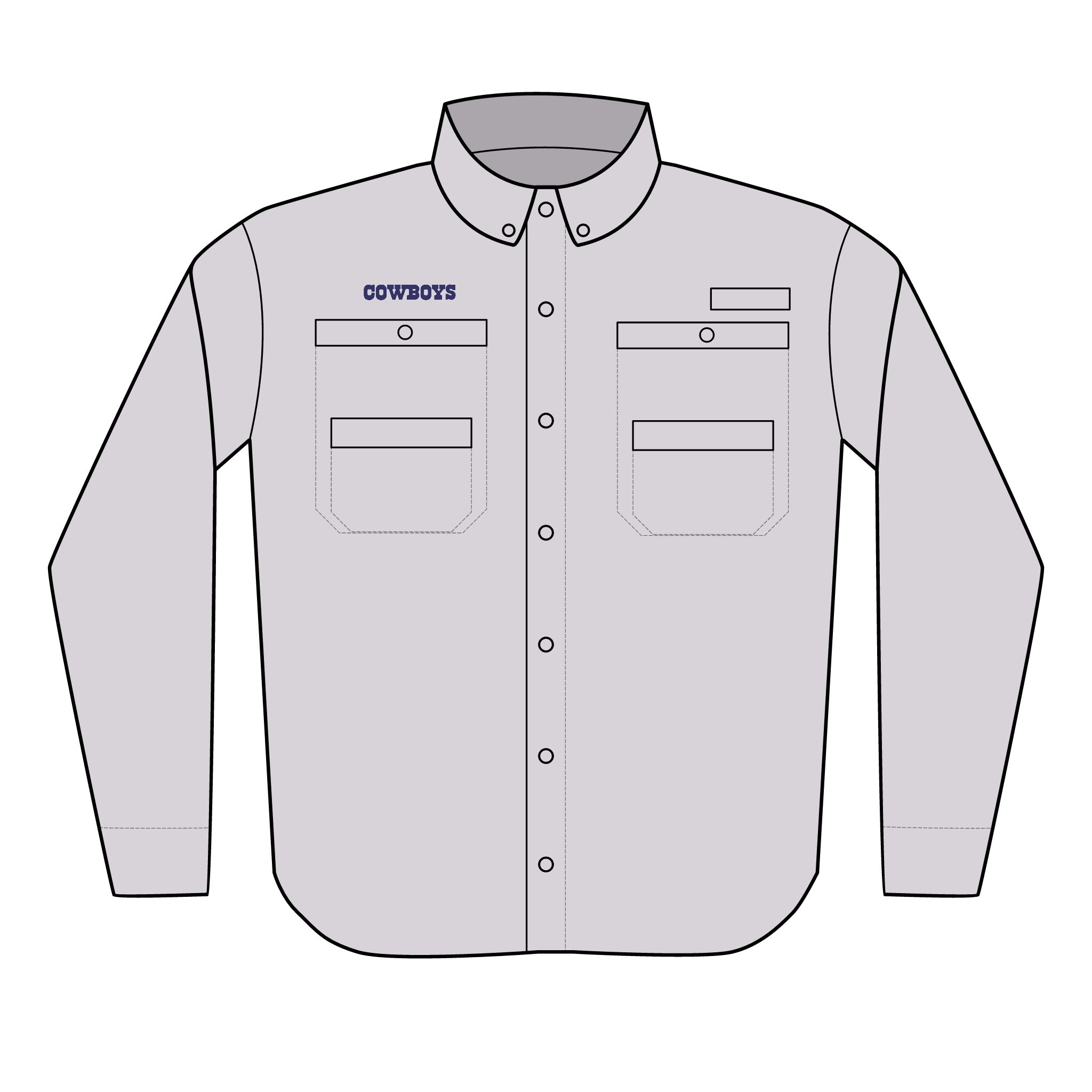 Dallas Cowboys Men's PFG Tamiami™ II Shirt (Embroidery) - Image 4