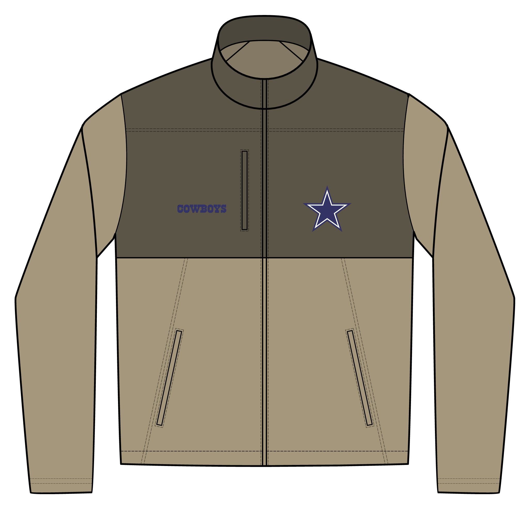 Dallas Cowboys Unisex Realtree® Atlas Colorblock Soft Shell (Embroidery) - Image 2