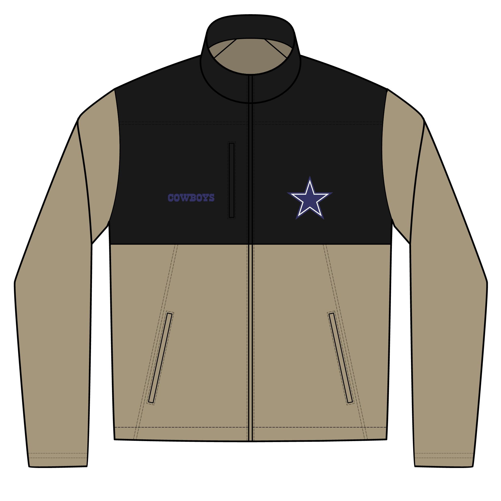 Dallas Cowboys Unisex Realtree® Atlas Colorblock Soft Shell (Embroidery)