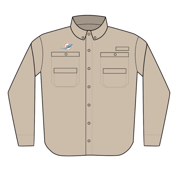 Miami Dolphins Men's PFG Tamiami™ II Shirt (Embroidery) - Image 2