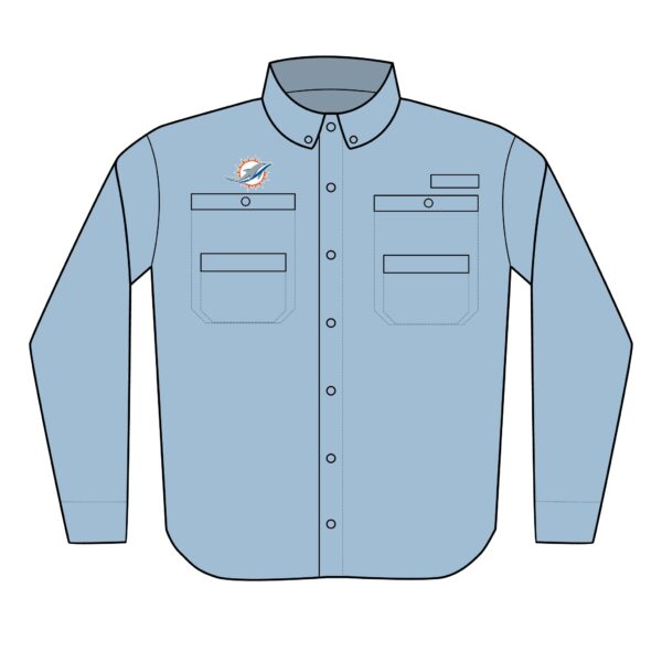 Miami Dolphins Men's PFG Tamiami™ II Shirt (Embroidery) - Image 4