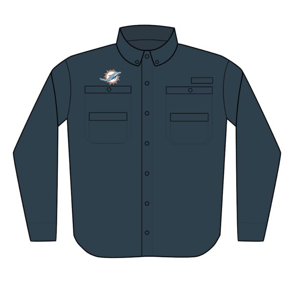 Miami Dolphins Men's PFG Tamiami™ II Shirt (Embroidery) - Image 5