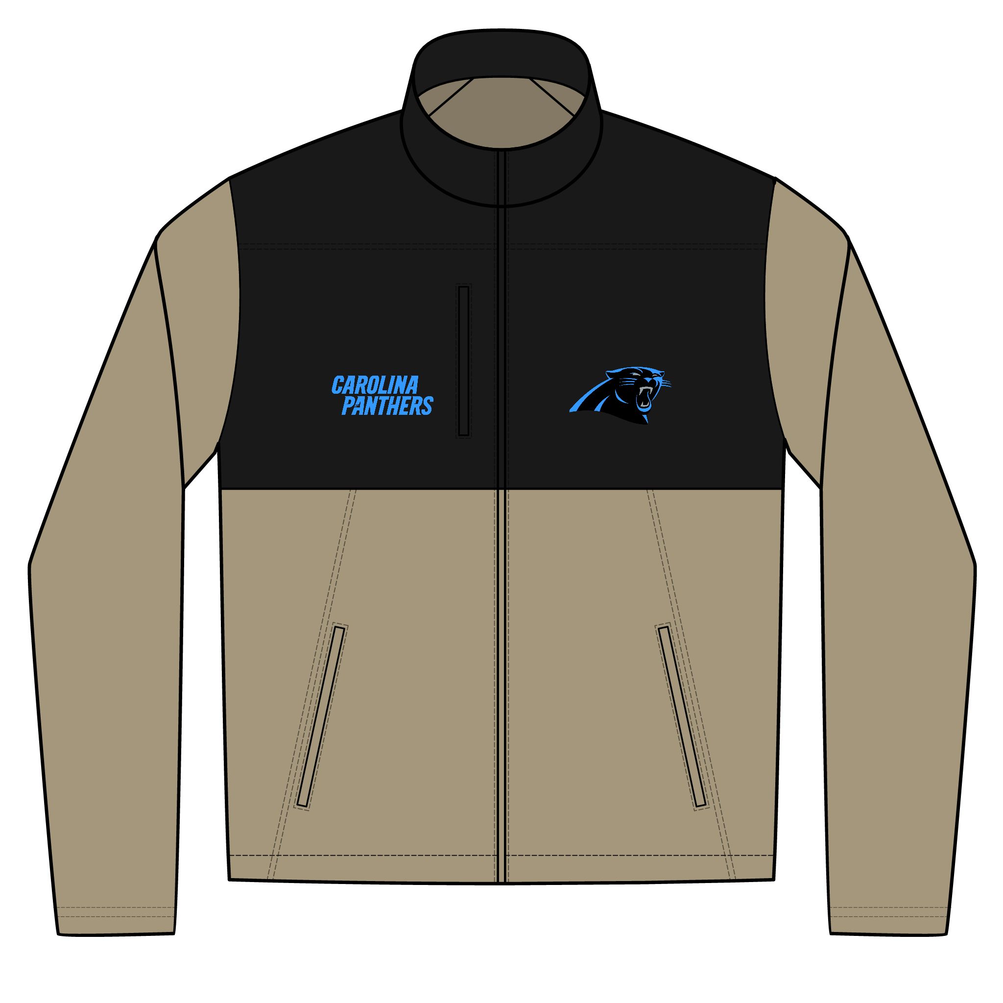 Carolina Panthers Unisex Realtree® Atlas Colorblock Soft Shell (Embroidery) - Image 2