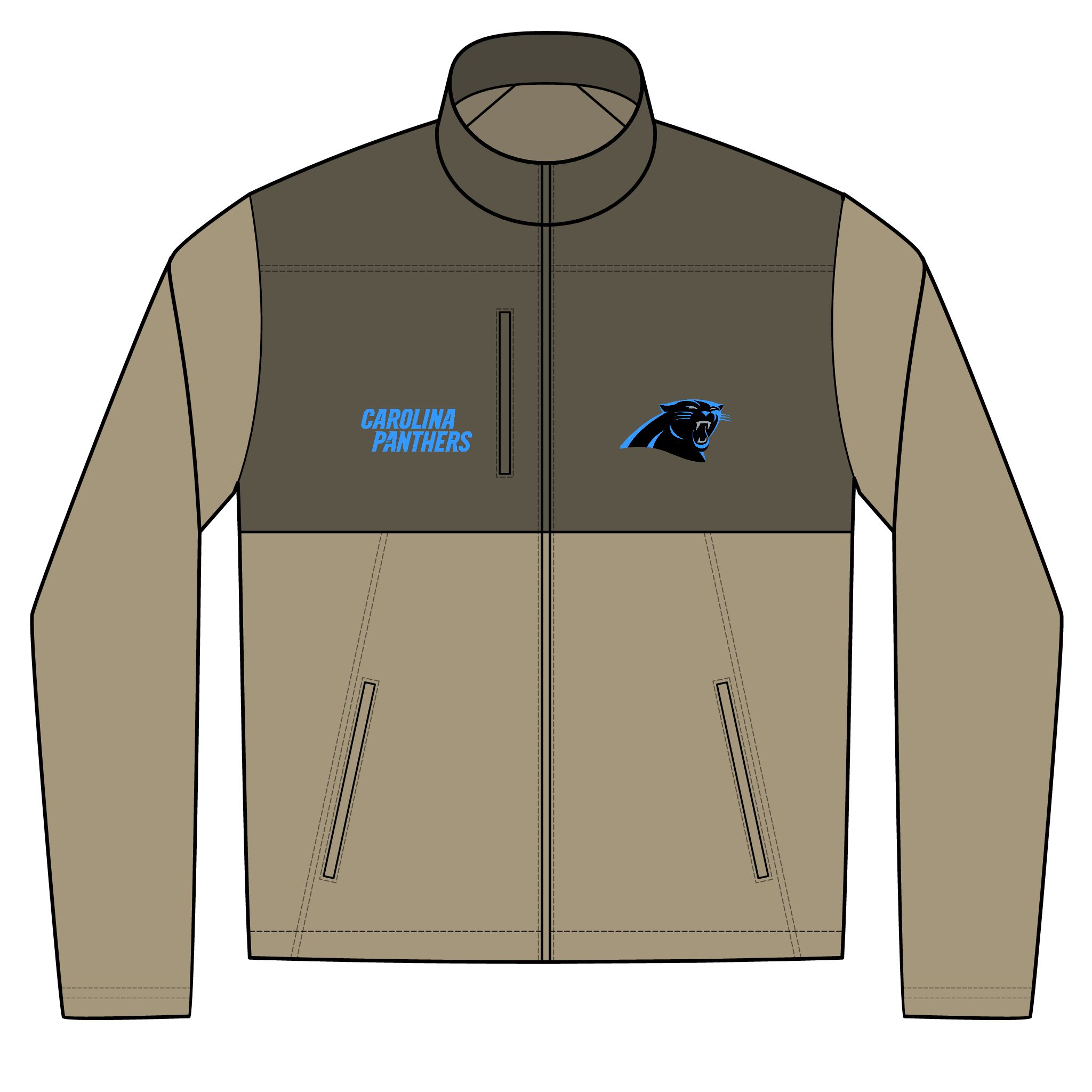 Carolina Panthers Unisex Realtree® Atlas Colorblock Soft Shell (Embroidery)