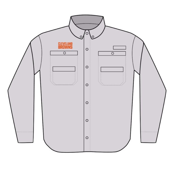 Cleveland Browns Men's PFG Tamiami™ II Shirt (Embroidery) - Image 3