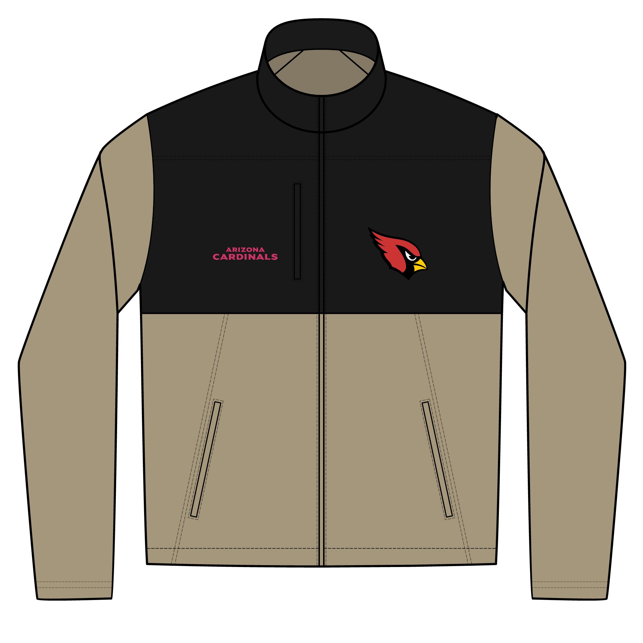 Arizona Cardinals Unisex Realtree® Atlas Colorblock Soft Shell (Embroidery) - Image 2