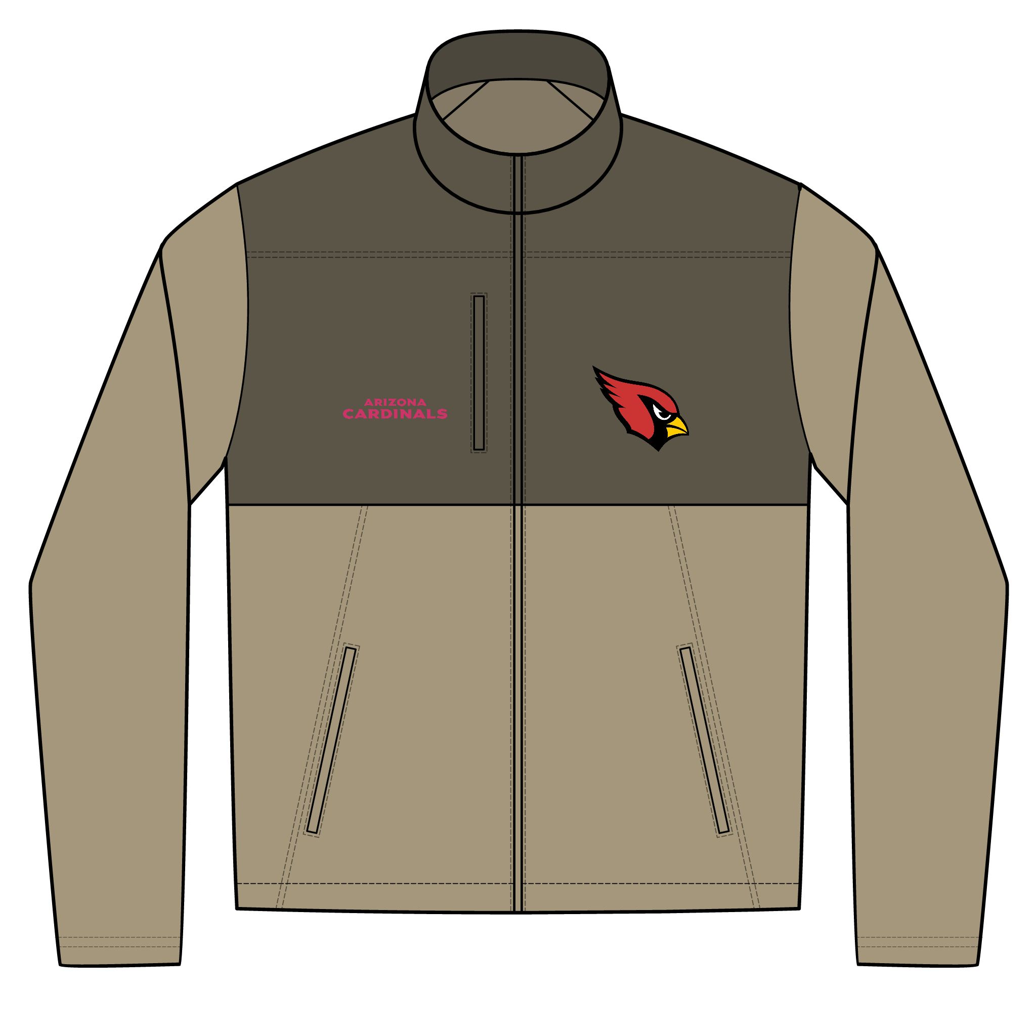 Arizona Cardinals Unisex Realtree® Atlas Colorblock Soft Shell (Embroidery)