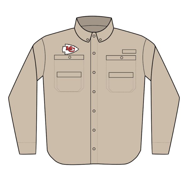 Kansas City Chiefs Men's PFG Tamiami™ II Shirt (Embroidery) - Image 2