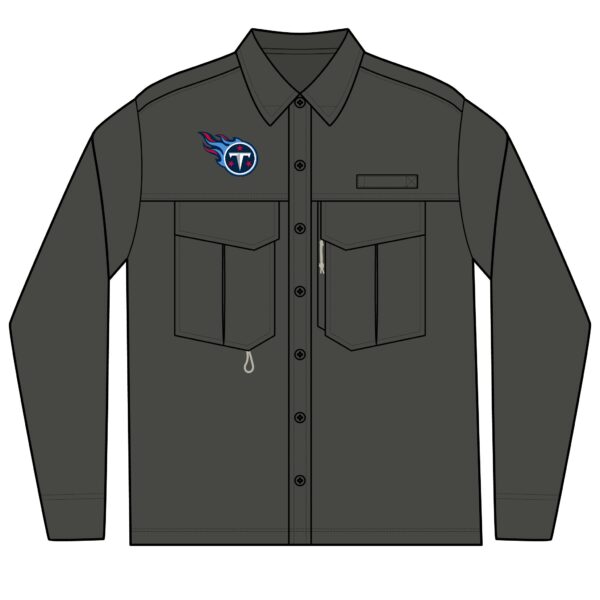 Tennessee Titans Men's Long Sleeve Eddie Bauer Performance Fishing Shirt - Image 2