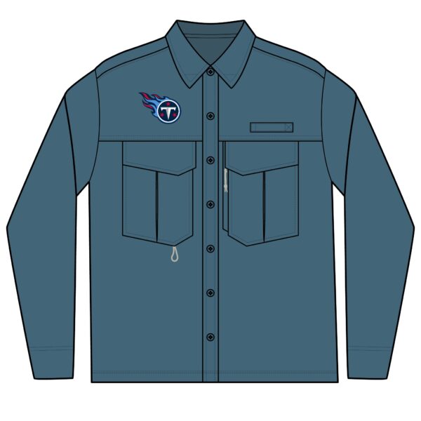 Tennessee Titans Men's Long Sleeve Eddie Bauer Performance Fishing Shirt - Image 3