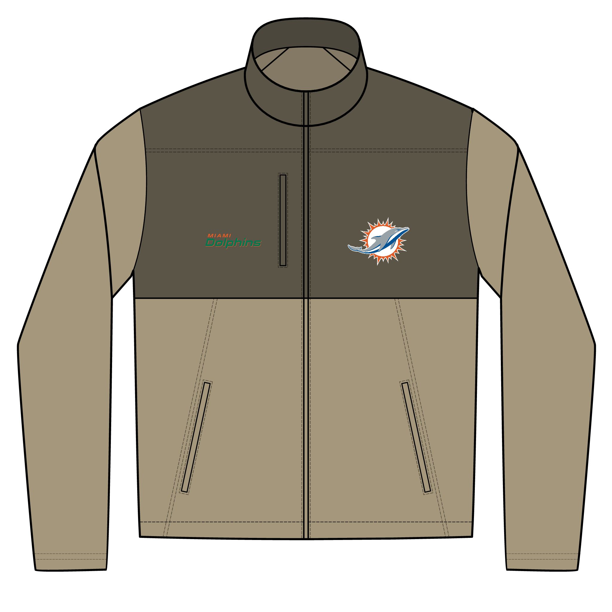 Miami Dolphins Unisex Realtree® Atlas Colorblock Soft Shell (Embroidery) - Image 2