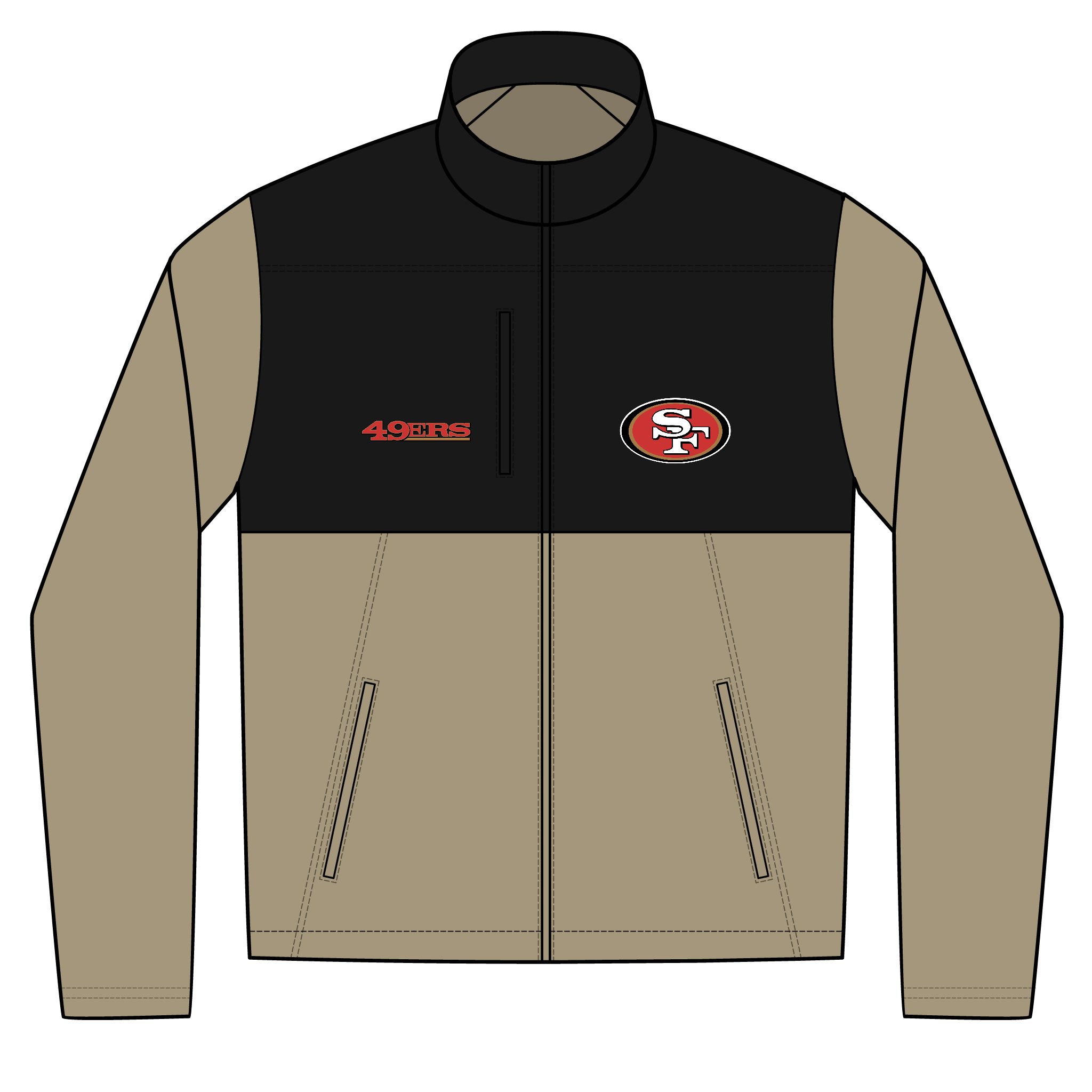 San Francisco 49ers Unisex Realtree® Atlas Colorblock Soft Shell (Embroidery) - Image 2