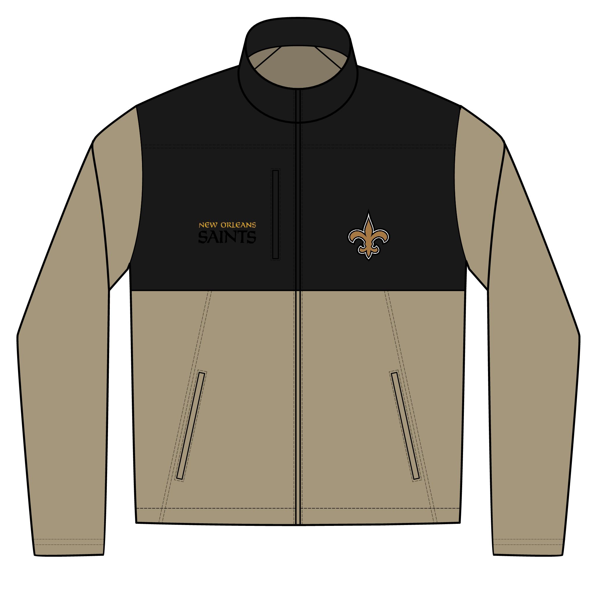 New Orleans Saints Unisex Realtree® Atlas Colorblock Soft Shell (Embroidery) - Image 2