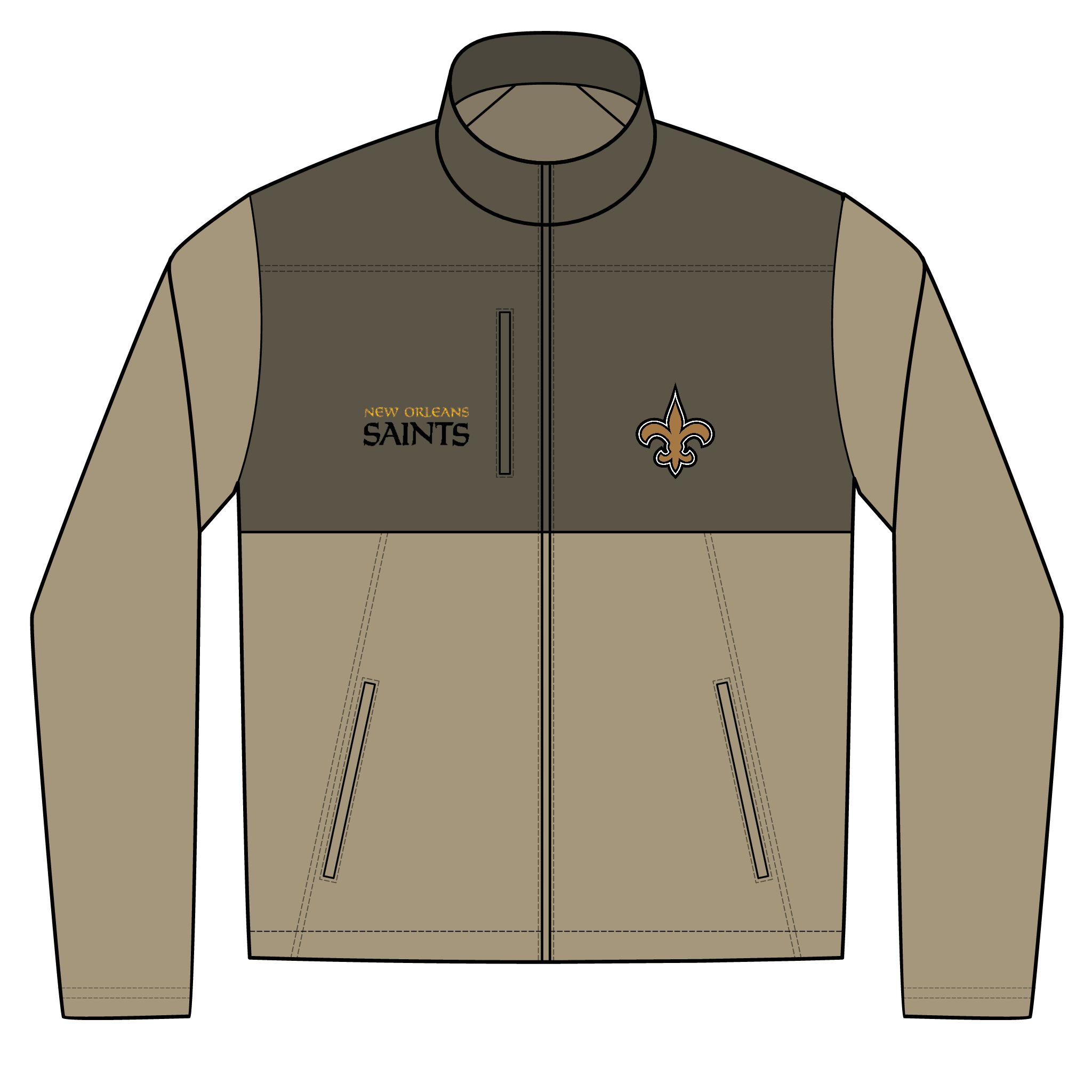New Orleans Saints Unisex Realtree® Atlas Colorblock Soft Shell (Embroidery)