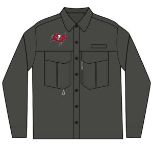 Tampa Bay Buccaneers Men's Long Sleeve Eddie Bauer Performance Fishing Shirt