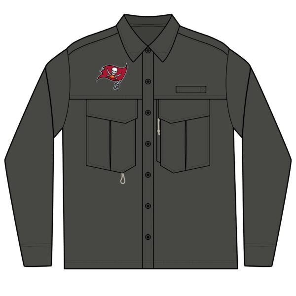 Tampa Bay Buccaneers Men's Long Sleeve Eddie Bauer Performance Fishing Shirt