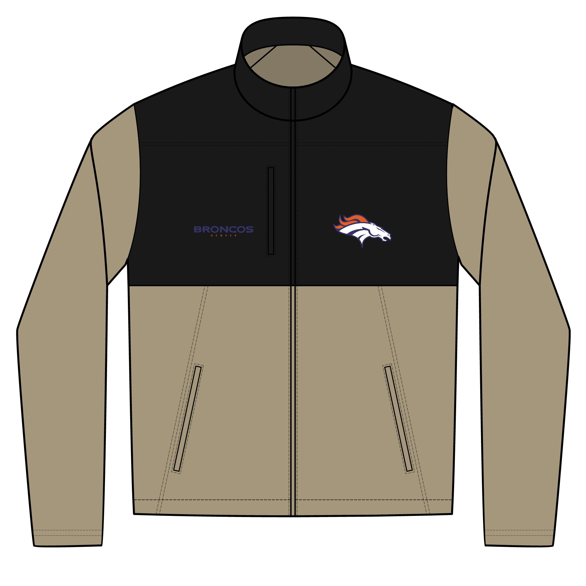 Denver Broncos Unisex Realtree® Atlas Colorblock Soft Shell (Embroidery) - Image 2