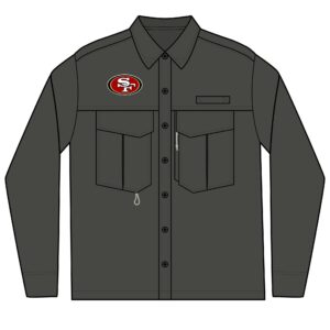 San Francisco 49ers Men's Long Sleeve Eddie Bauer Performance Fishing Shirt