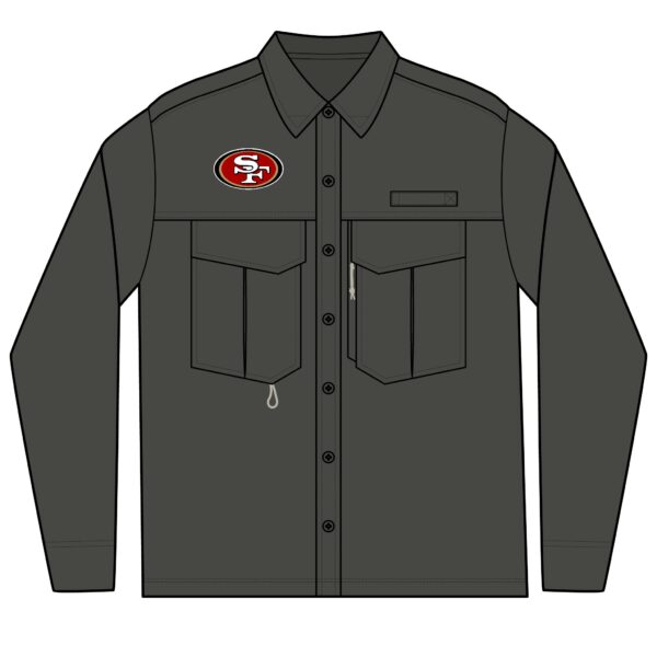 San Francisco 49ers Men's Long Sleeve Eddie Bauer Performance Fishing Shirt