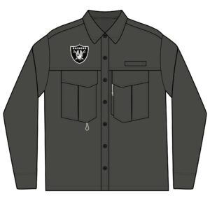 Las Vegas Raiders Men's Long Sleeve Eddie Bauer Performance Fishing Shirt