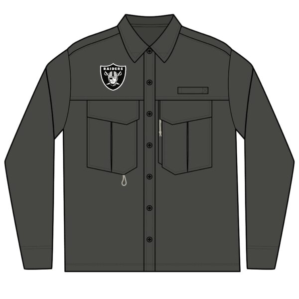 Las Vegas Raiders Men's Long Sleeve Eddie Bauer Performance Fishing Shirt